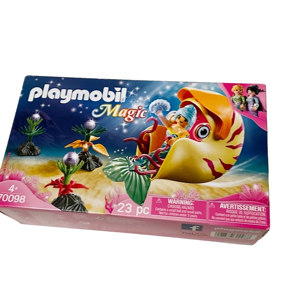 NWT Playmobile Mermaid with Sea Snail Gondola - Picture 2 of 3